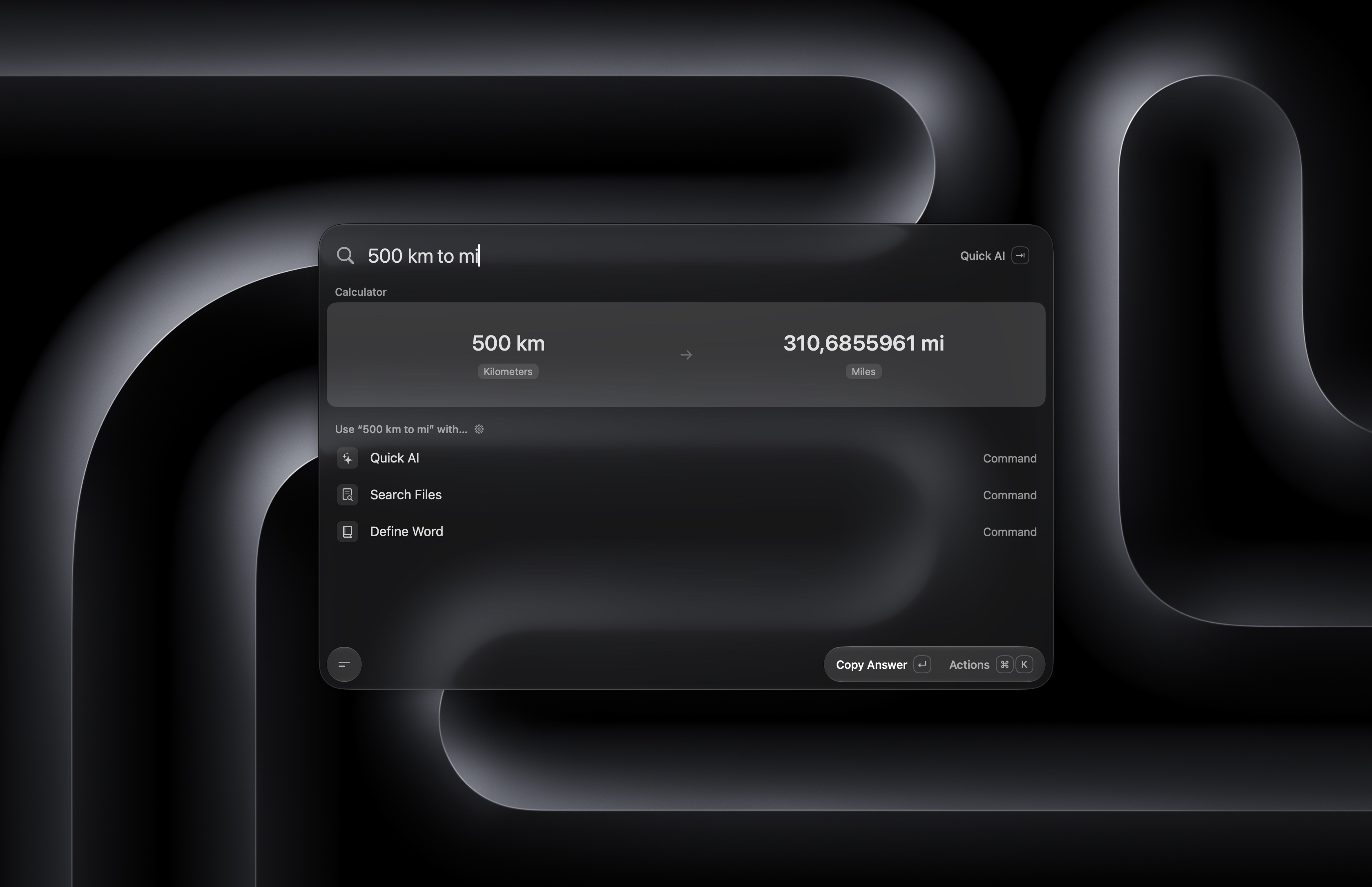 Inline calculator